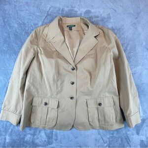 Lauren Ralph Lauren womens XXL khaki field jacket